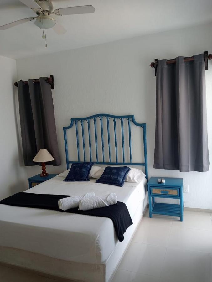 Magnifico Departamento, Cocina Equipada, 2 Recamaras 2 Banos , Hasta 6 Personas, 3 Albercas, Playa A 50 Mts Wifi, Aire Acondicionado Apartamento Manzanillo Exterior foto